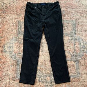 Talbots High Waist Straight Leg Corduroy Pants Size 6 Petite